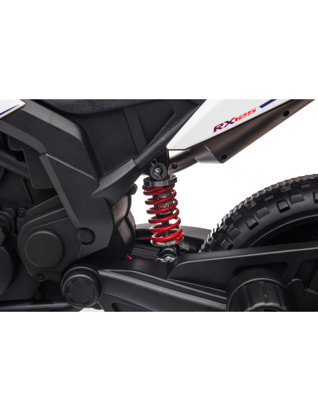 Moto Elettrica per Bambini LT944 Aprilia Motocross RX125 Luci LED e Suoni 12V