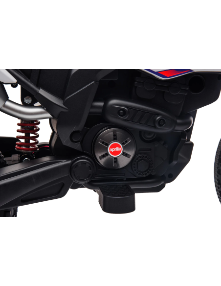 Moto Elettrica per Bambini LT944 Aprilia Motocross RX125 Luci LED e Suoni 12V