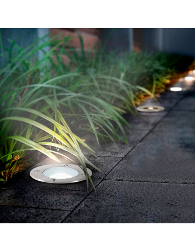 Faretto Segnapasso Tondo da Incasso a LED IP65...