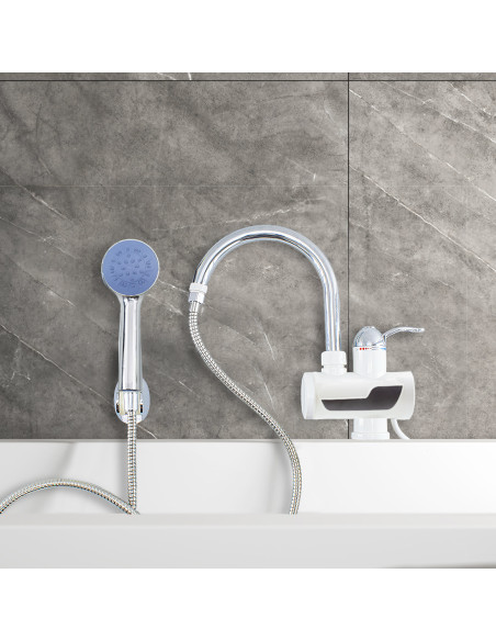 Rubinetto Elettrico Temperatura Calda Istantanea 111238 con Doccetta Miscelatore