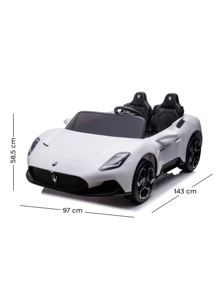 Macchina Elettrica per Bambini LT947 Maserati MC-20 Luci LED Suoni e Telecomando