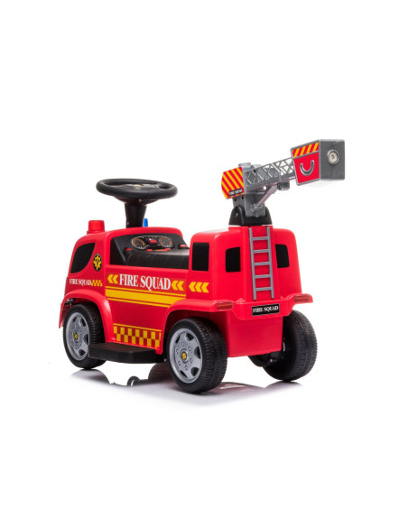 Cavalcabile Elettrico per Bambini LT949 Camion Pompieri 6V Sparabolle e Luci LED