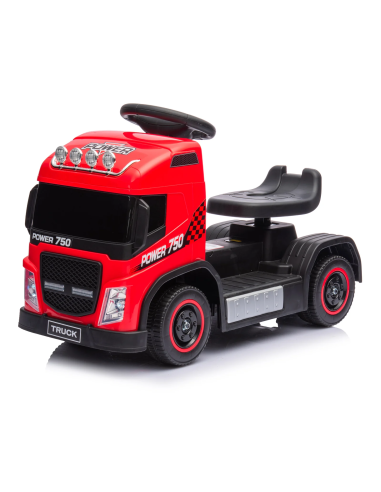 Cavalcabile Elettrico per Bambini LT950 Truck Small 6V Luci a Led e Suoni Rosso