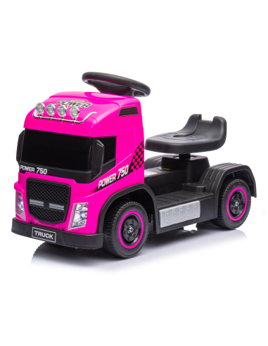 Cavalcabile Elettrico per Bambini LT950 Truck Small 6V Luci a Led e Suoni Rosa