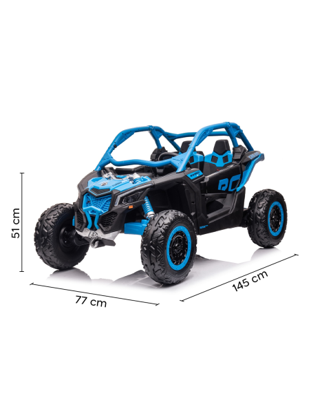 Quad Elettrico per Bambini LT952 Can AM Buggy 12V Biposto Telecomando e Luci LED