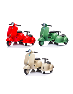 Moto Elettrica per Bambini LT958 Vespa Sidecar Laterale...