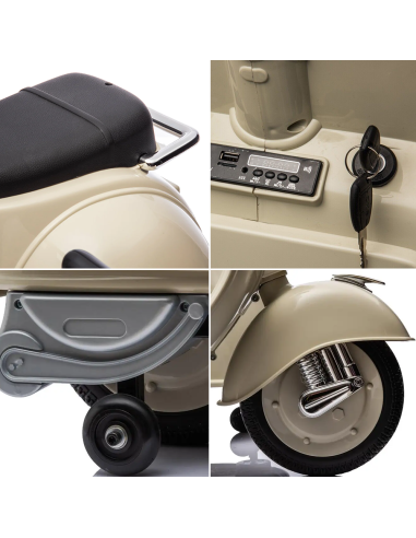 Moto elettrica per Bambini LT957 Vespa Sidecar...