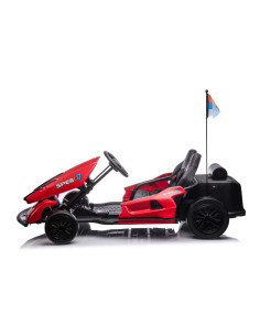 Go-Kart Elettrico per Bambini a Batterie LT951 24V Luci Suoni Tasto per Driftare