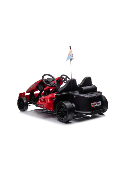 Go-Kart Elettrico per Bambini a Batterie LT951 24V Luci Suoni Tasto per Driftare