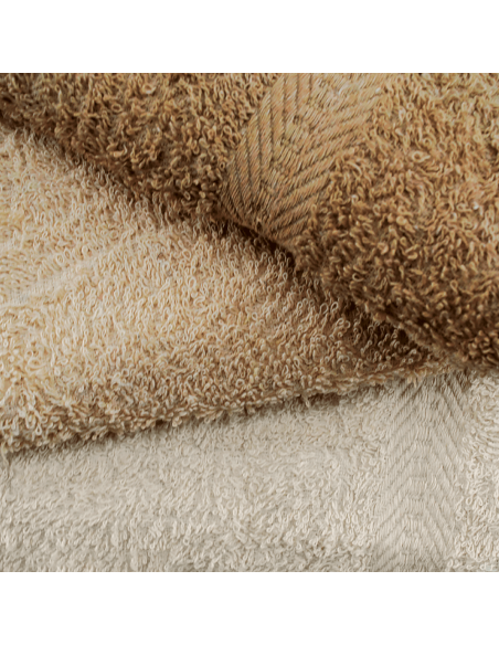 Set Asciugamani da Bagno 3 Viso + Ospite Tinta Unita Vari Colori 100% Cotone