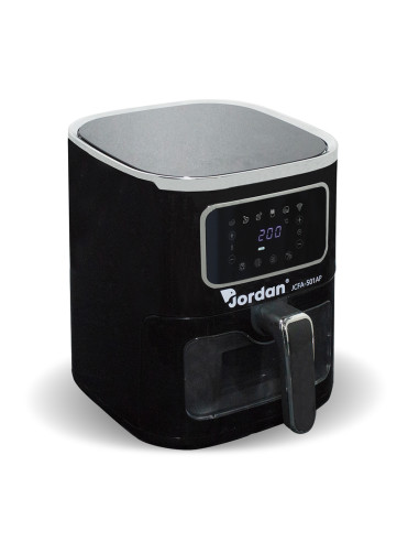 Friggitrice ad Aria 1600W JCFA-501AP Capacità 7.5 lt 200° con Vetro Trasparente Nero