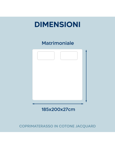 Coprimaterasso Letto Matrimoniale Cotone...
