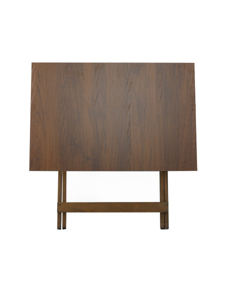 Tavolo in Legno Formica 60x90 F2011 NOCE Pieghevole Salvaspazio da Giardino