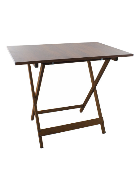 Tavolo in Legno Formica 60x90 F2011 NOCE Pieghevole Salvaspazio da Giardino
