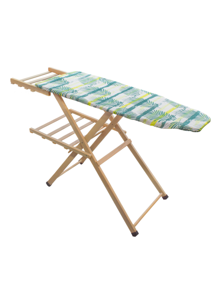 Asse da Stiro in Legno MARA Richiudibile con Supporto per Caldaia 141X82X45cm