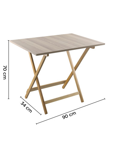 Tavolo in Legno di Faggio Formica 60x90 F2166...