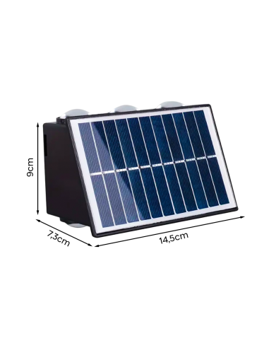 Lampada Solare 6 LED Applique da Parete Luce...