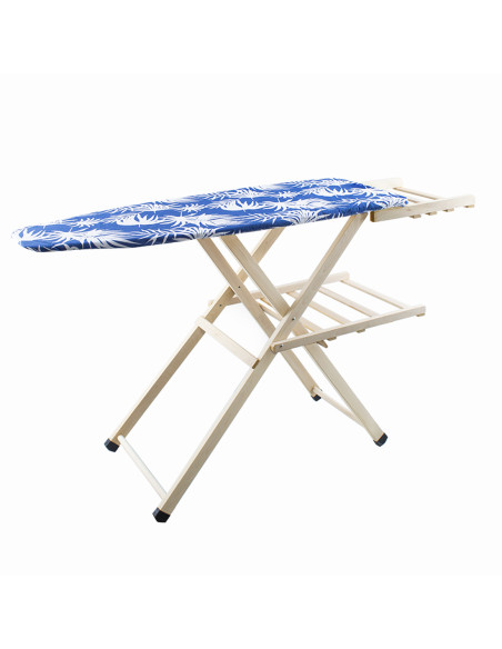 Asse da Stiro in Legno MARA Richiudibile con Supporto per Caldaia 141X82X45cm