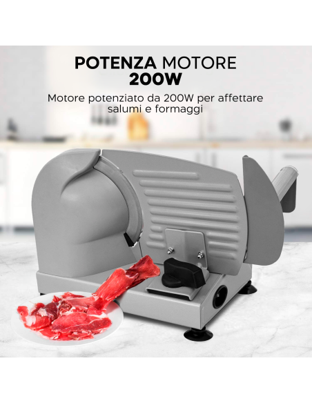Affettatrice Elettrica Dictrolux da Banco 200W con Lama Acciaio in Inox 19cm