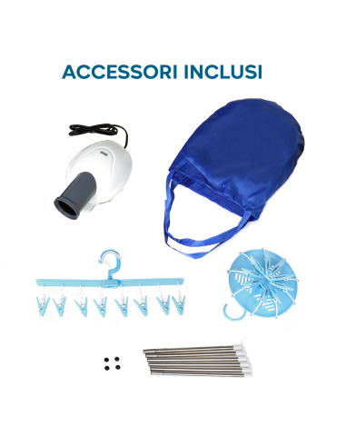 Asciugatrice Elettrica 800W Circolazione Aria...
