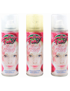 Spray Lacca Glitter Temporaneo per Capelli 125ml...