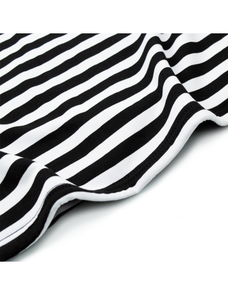 Canotta Donna a Spalline Termica Interno Felpato Fantasia a Righe Elasticizzata