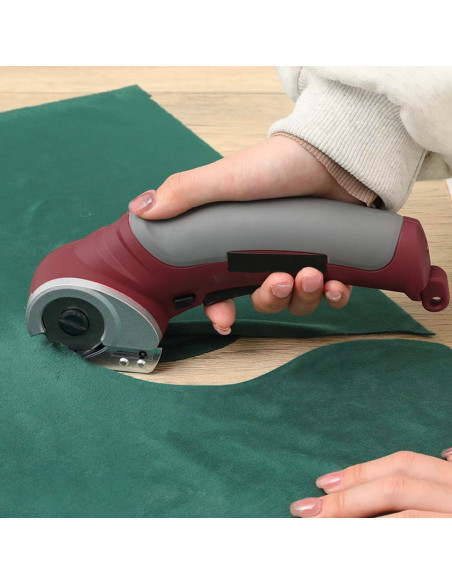 Taglierino Elettrico Cordless 4.2V per Tessuti Ricaricabile Batteria e Valigetta