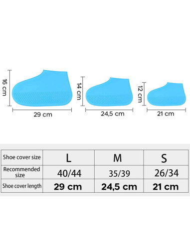 Coppia Copriscarpe in Silicone Impermeabile...