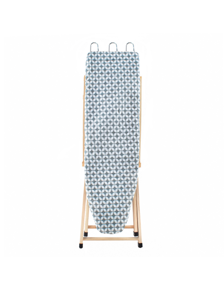 Asse da Stiro Legno LADY Pieghevole Regolabile con Supporto e Porta Caldaia