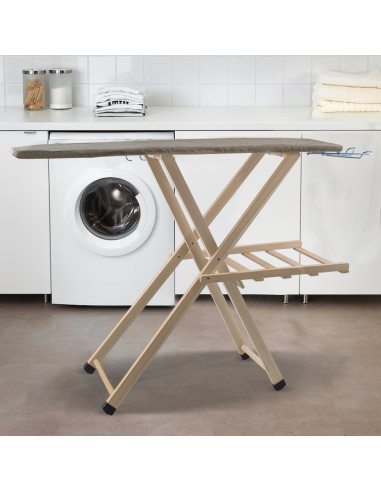 Asse da Stiro Legno LADY Pieghevole Regolabile...