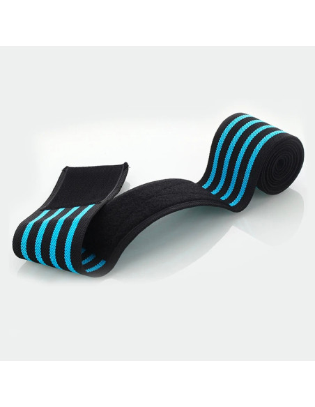 Fascia Ginocchio Tutore Elastico Chiusura a Velcro Regolabile Anti Strappamento