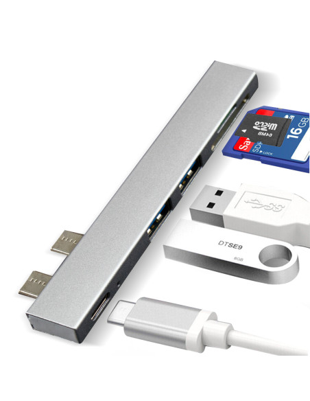 Adattatore Multipresa Type-C Espansione di Ricarica Multifunzione per Notebook