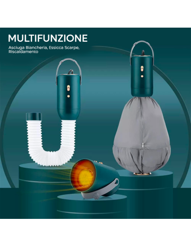 Mini Asciugatrice Elettrica Portatile da...