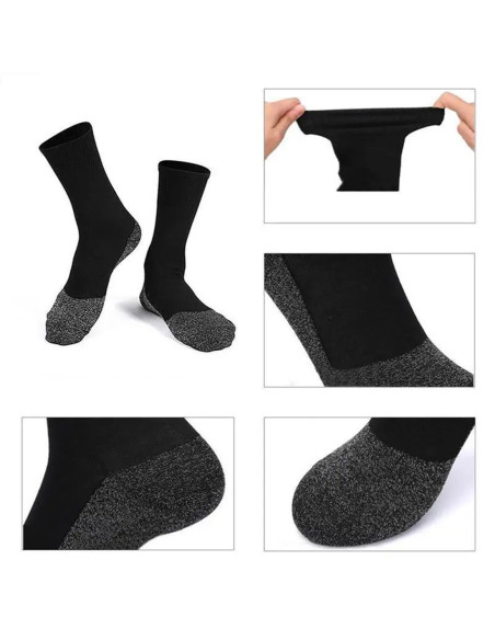 Coppia Calze Compressione per Circolazione Calzini Termici Unisex Traspiranti