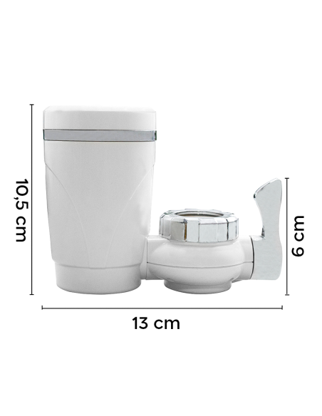 Filtro Purificatore di Acqua Rubinetto Anti Calcare Carbone Attivo Cucina Bagno