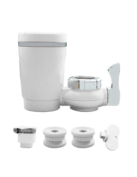 Filtro Purificatore di Acqua Rubinetto Anti Calcare Carbone Attivo Cucina Bagno