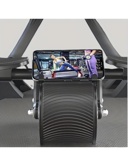 Rullo Automatico per Esercizi Addominali AB Roller con Rimbalzo Automatico