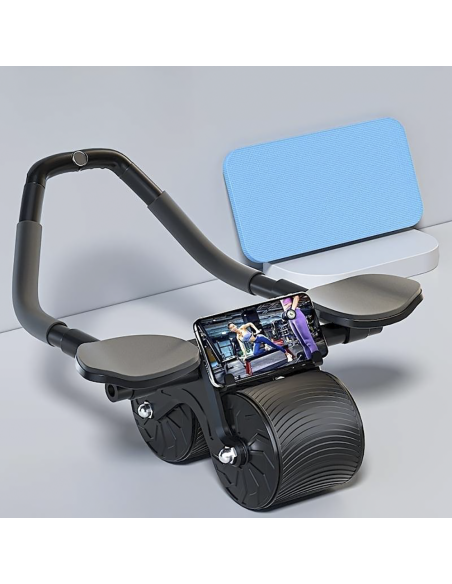 Rullo Automatico per Esercizi Addominali AB Roller con Rimbalzo Automatico