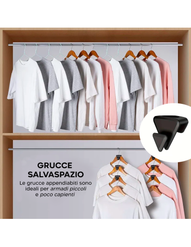 Set 10pz Grucce Appendiabiti a Sospensione...