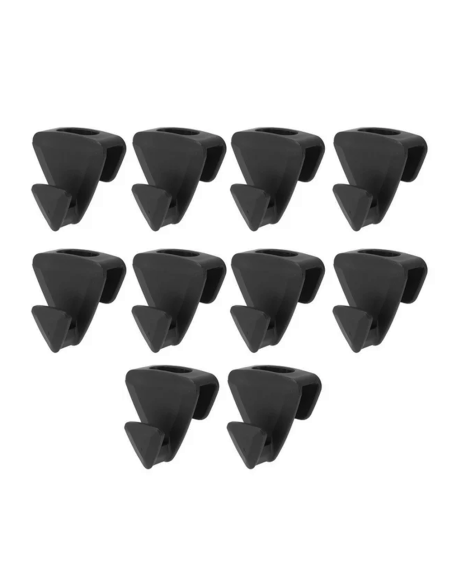 Set 10pz Grucce Appendiabiti a Sospensione Connettori in Plastica Salvaspazio