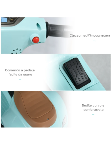 Mini Moto Elettrica per Bambini VESPA PIAGGIO...