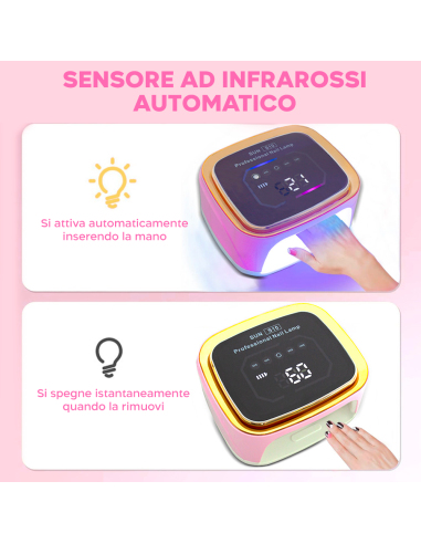 Lampada 36 LED per Unghie Ricaricabile...