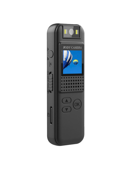 Mini Videocamera Audio Portatile Schermo Full HD Visione Notturna Clip sul Retro