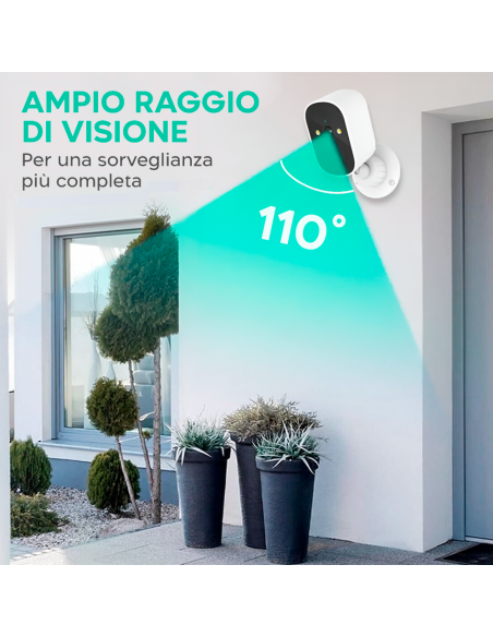 Telecamera di Sicurezza Wi-Fi JT-8185XM Sensore di Movimento e Controllo con APP