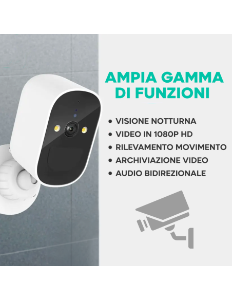 Telecamera di Sicurezza Wi-Fi JT-8185XM Sensore di Movimento e Controllo con APP
