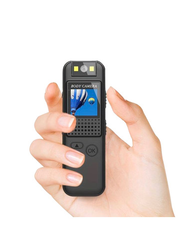 Mini Videocamera Audio Portatile Schermo Full...