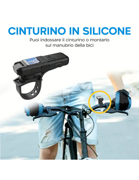 Mini Videocamera Audio Portatile Schermo Full HD Visione Notturna Clip sul Retro