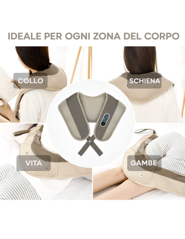 Massaggiatore Cervicale Elettrico Collo e...