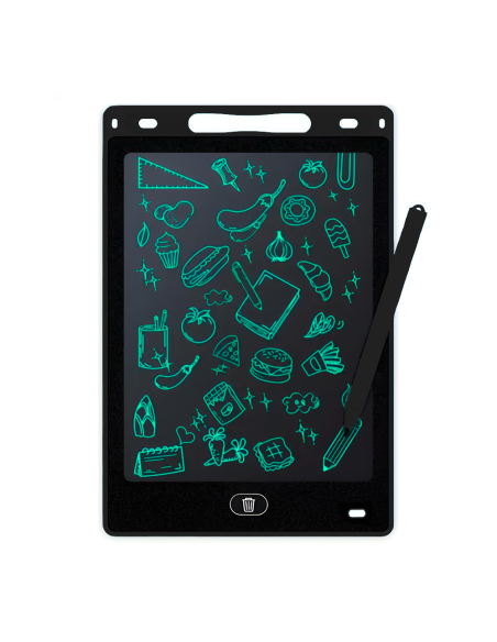 Lavagna Elettronica LCD 12" Tavoletta Grafica Scrittura Cancellabile per Bambini