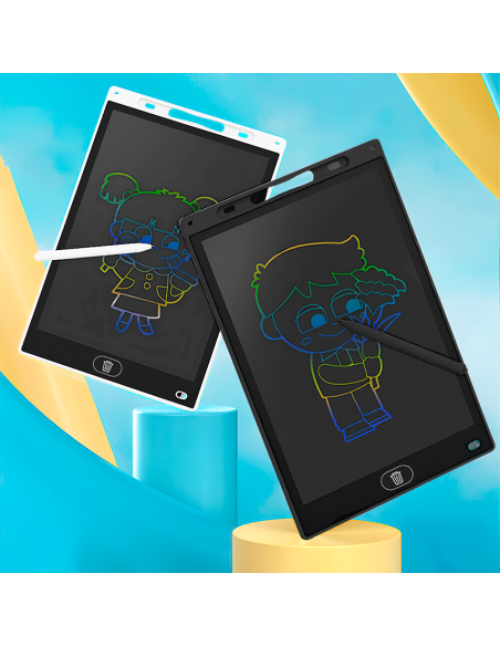 Lavagna Elettronica LCD 12" Tavoletta Grafica Scrittura Cancellabile per Bambini
